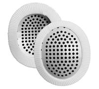 2 Stück Augenschutz nach Operationen, atmungsaktive medizinische Augenklappe aus Aluminium mit verlängertem Gummiband und weißem Stoffbezug für Erwachsene, Dekor