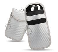 2 Stück Autoschlüssel Hülle,Schlüsseltasche,Schlüsselbox Keyless Go Schutz Autoschlüssel Box,Rfid Blocker Autoschlüssel Tasche,Karbonfasern Schlüsseletui,für Schlüsseltasche Autoschlüsselkasten Pouch