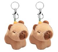 2 Stück Cartoon Capybara Anhänger, Süßer Anhänger, Interessanter Anhänger, Stofftieranhänger, Kinderspielzeug.
