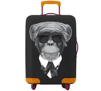 2 Stück Dicke elastische Tier-Gepäckschutzhülle mit Reißverschluss, Anzug for 45,7-81,3 cm große Taschen, Kofferhüllen, Trolley-Abdeckung, Reisezubehör für Drinnen Draußen(Black 15,L 25-28 inch)