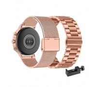 2 Stück Edelstahl Metallarmband für Fossil GEN 6 44mm Verstellbare Armband | Metall Armband, Einstellbar Ersatzarmband, Kompatible mit Fossil GEN 6 44mm, Business Armbänder, Herren Damen Uhrenarmband