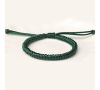 2 Stück Feng Shui Armband Grüne Schnur Armband Transferseil Armband Reichtum Glücksarmband Glückshandgemachtes Tibetisch-Buddhistisches Armband Talisman for Wohlstand Meditation Unisex Gesegnet,B ESBA