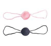 2 Stück Gehäkelte Nasenbedeckungen Aus Wolle, Warme Und Atmungsaktive Nasenbedeckungen, Kältebeständige Nasenanhänger, Nasendekoration, Lustige Schieß-Requisiten