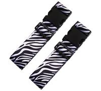 2 Stück Gepäckgurte Mit Zebramuster, Verstellbare Gepäckgurte, Gepäckzubehör, Gepäcksicherungsgurte, Reisezubehör