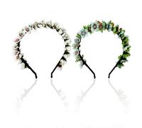 2 Stück Girlanden-Stirnbänder, Simulierte Blumen-Stirnbänder, Blumen-Stirnbänder Für Kinder, Blumen-Hochzeits-Stirnbänder, Strandparty-Girlanden-Stirnbänder, Oktoberfest-Stirnbänder