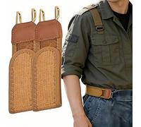 2 Stück Gürtel Ohne Schnalle Herren Damen, Elastischer Schnallenloser Gürtel,Taktischer Gürtels Mit Metallhaken Und Klettverschluss Unisex Unsichtbarer Taillengurt Für Männer Frauen Freizeit Busines