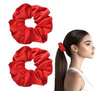 2 Stück Haargummi Seide MäDchen Haarband Seiden Scrunchies Seiden Haargummi Damen Haarschmuck Klein Silk Haargummis Haare DüNn Samt Kknekki Accessories HaarbäNder Invisibobble Scrunchie Haarklammer