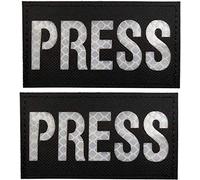 2 Stück IR Infrarot reflektierende Presspatches, Reflexion Press Hook and Loop Fastener Emblem Tactical Military Moral Dekorative Applikationen