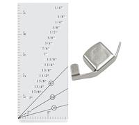 2 Stück magnetische Nahtführung für Nähmaschine + 1 Nahtzug-Lineal, Nahtführung, gerader Saum Nählineal, Saumführung für industrielle Lockstich, Gehfuß, Nähmaschinen-Magnet