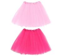 2 Stück Mesh-Röcke Für Damen, Tanz-Performance-Kleidung, Ballett-Röcke, Elastische Mesh-Röcke, Party-Performance-Kleidung, Damenbekleidung