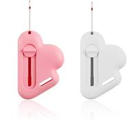 2 Stück Nähführung, magnetisch, 2-in-1, mit integriertem Schnelltrenner, magnetische Saumführung in Wolkenform, Nähanleitung mit einziehbarem Nahttrenner, Universal für Nähmaschinen zum Nähen, 2 Stück