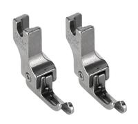 2 Stück Nähfuß mit schmaler Führung, Industrie-Steppstich-Nähmaschinenfüße, Reißverschluss, Universalfüße, CR1/16NS (0,2)