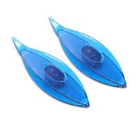 2 Stück Occhi-Shuttle, 7,8 x 2,1 cm/3,1 x 0,8 Zoll Kunststoff-Occhi-Spitzen-Shuttle, wiederverwendbares tragbares Strickwerkzeug, Bastel-Nähzubehör für Häkeln, Spulenweben