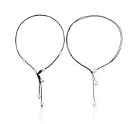 2 Stück Perlen-Schlüsselbeinketten, Perlendesign, Verbessern Die Gesamtform, Angenehm Zu Tragen, Natürlicher Glanz, Für Den Täglichen Gebrauch Durch Frauen Geeignet.