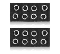 2 Stück Punk Grunge Breite Haarbänder Y2K Mädchen Dehnbares Gestrickte Nieten-Stirnbänder Frauen Hohle Ösen Elastisches Stirnband Halloween Haaraccessory Für Damen Valentinstag Trainieren Yoga Laufen