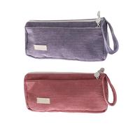 2 Stück Retro-Federmäppchen, Federmäppchen Mit Großem Fassungsvermögen, Niedliches Federmäppchen, Federmäppchen Für Mädchen, Schreibwaren Für Studenten, Lern- Und Bürobedarf