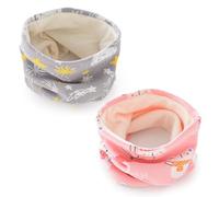 2 Stück Schal Mit Cartoon-Muster, Kinder-Samtschal, Warmer Schal, Winddichter Schal Für Kinder, Süßer Schal