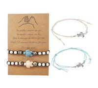 2 Stück Schildkröten-Armbänder, 2 Stück Schildkröten-Fußkettchen, Geflochtene Verstellarmbänder, Hanfseil-Fußkettchen, Sommer-Strandurlaub-Schmuck, Paar- Und Freundschaftsschmuckketten