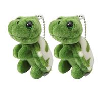 2 Stück Schildkröten-Schlüsselanhänger, Schildkröten-Plüschtier, Schlüsselanhänger Plüschschildkröte, Kreativer Schildkröten-Anhänger, Taschenpuppen-Anhänger, Cartoon-Schlüsselanhänger