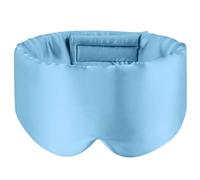 2 Stück Schlafmaske aus Maulbeerseide for Damen und Herren, Augenabdeckung Seide, weiche mit verstellbarem Band, Schlafhilfe für Schlaf(Sky Blue)