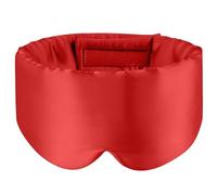 2 Stück Schlafmaske aus Maulbeerseide, Seiden-Augenabdeckung, Verdunkelungs-Augenmaske for Seitenschläfer, Reise-Augenklappe, weiche Augenbinde, glatt für Schlaf(Red)