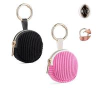 2 Stück Schmuckaufbewahrungs Klein Schmuckkästchen Reise Tragbare Schmucktasche Mädchen Schmuck Reiseetui fuir Damen Schmuck-Organizers schmuckaufbewahrung Ohrringe Armbänder Ringe Etui(Rose&Schwarz)