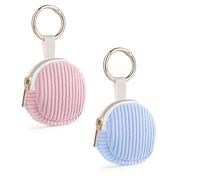 2 Stück Schmuckaufbewahrungs Klein Schmuckkästchen Reise Tragbare Schmucktasche Mädchen Schmuck Reiseetui fuir Damen Schmuck-Organizers schmuckaufbewahrung Ohrringe Armbänder Ringe Etui(Rosa&Blau)