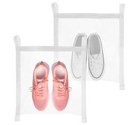 2 Stück Schuhbeutel Reise, Schuhtasche Reise Staubdichte & Wasserfeste Schuhtasche mit Griff, Ideal für Fitness & Aufbewahrung, Polyester Mesh Organizer 40 x 40cm für Damen/Herren