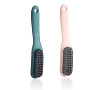 2 Stück Schuhbürste, Weiche Borsten Schuhbürsten mit Aufhängeloch Sneaker Schuhputzbürste Multifunktionale Reinigungsbürste für Schuhen Kleidung und Familienreinigung