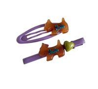 2 Stück stilvolle Haarspange Ornament Cartoon Hund Herz Detail Acetat Konstruktion Haarnadeln für Frauen Mädchen Mode Niedlich Haarspange für Mädchen