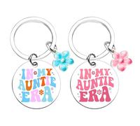 2 Stück Tante Geschenk-Schlüsselanhänger, Nichte Und Neffe Geschenk-Schlüsselanhänger Für Tante, Geburtstagsgeschenk-Schlüsselanhänger, Kreative Geschenk-Schlüsselanhänger