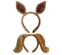 2 Stück Tierohr-Stirnbänder, Süße Plüsch-Stirnbänder, Cartoon-Ohr-Stirnbänder, Damen-Haarbänder, Kreative Plüsch-Stirnbänder