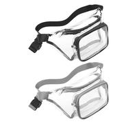 2 Stück Transparente PVC-Hüfttaschen, Sport-Hüfttaschen, Outdoor-Hüfttaschen, Tragbare Aufbewahrungstaschen, Reise-Hüfttaschen, Modische Aufbewahrungstaschen, Trageaccessoires