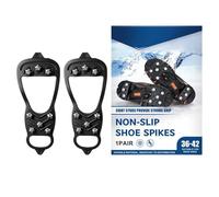 - | 2 Stück Universal rutschfeste tragbare mit 8 Clips für Wandern - Traktionsstollen für Schneestiefel | für Wandern Klettern Bergsteigen