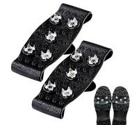 2 Stück unsichtbare 5-Zahn-Anti-Rutsch-Schuhüberzüge, Schnee-Kletter-Anti-Rutsch-Spikes-Griff-Schuhüberzüge, für Schneewandern im Freien, Bergsteigen, Klettern und Eisoberflächennutzung