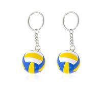 2 Stück Volleyball-Schlüsselanhänger, Sport-Souvenirs, Kreative Schlüsselanhänger, Taschenanhänger, Sportelement-Schlüsselanhänger