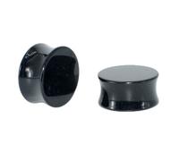 2 stücke 3mm-50mm Große Größe Weiß Schwarz Acryl Sattel Ohrstöpsel Sattel Expander Bahre Piercing Ohr Gauge Kit Körperschmuck Useful