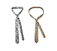 2 Stücke Animal Printed Krawatte, Retro -Persönlichkeit Krawatte, Partybekleidungszubehör, Hemdzubehör, Modezubehör.