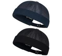 2 Stücke Atmungsaktivem Mesh Hut, Dockhut, Verstellbarer Hip-Hop-Hut, Mesh-Angelhut, Sommerhut, Kühle Seemannshut.