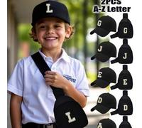 2 Stücke Kinder Baseball Cap Set: 26 Buchstaben Muster Trucker Hut + Brusttasche, modischer lässiger Sonnenhut, praktische Mini-Münztasche, geeignet f
