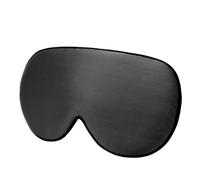 2 stücke Maulbeerseide Schlafmaske Weiche Augenbinde Glatte Augenmaske Schlafmittel Eyeshade Augenabdeckung Patch Verband Komfort für Schlaf(Black)