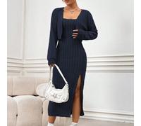 2 Stücke/Set strukturierter Lässig Jumpsuit