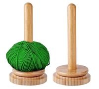 2 Stücke Wollabwickler, Wollhalter, Garnhalter, Garnhalter Wolle, Wollwickler Holz, Wollhalter Häkeln, Wollknäuelhalter, Wollabwickler Basic, Braun Wollwickler Holz, für Knotenfreies, Stricken