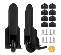 2 StückGepäck Ersatzräder Ersatz Räder Koffer Ersatzräder Gepäckkoffer Rad Kofferrollen Ersatzrollen Universal Gepäck Ersat Wheel Ersatz Rollen für Koffer Gepäck(7cm) mit 8 Deckeln 8 Schrauben