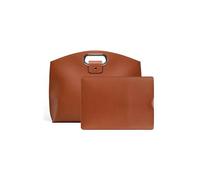 2-teiliges Set: Elegantes Business-Set aus wasserdichter Leder-Laptoptasche und Tragetasche, 14-16 Zoll Damen-Laptoptasche