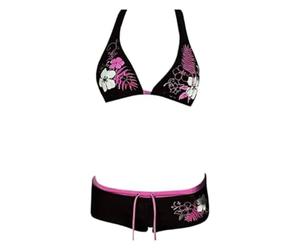 2-teiliges Y2k Neckholder-Bikini-Set für Damen, sexy Badeanzug, Strand-Set, niedliches Sommer-Outfit, 2025, Urlaub 2000er, Pink, S