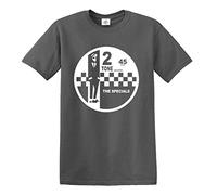 2 Tone Records The Specials Retro Musik T-Shirt SKA Northern Soul Reggae Top, Kohle T-Shirt Weiß Druck, XL