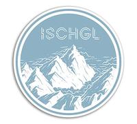 2 x 10 cm Ischgl Österreich Vinyl Aufkleber - Ski Fun Aufkleber Laptop Gepäck #18910 (10 cm breit)