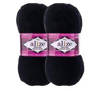 2 x 100g Sockenwolle Superwash Comfort 4-fädig Schurwolle Sockengarn Farbauswahl