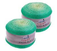 2 x 250g Dolly Ombre Farbverlaufsgarn Bobbel Strickgarn Häkelwolle Acrylgarn Farbwahl